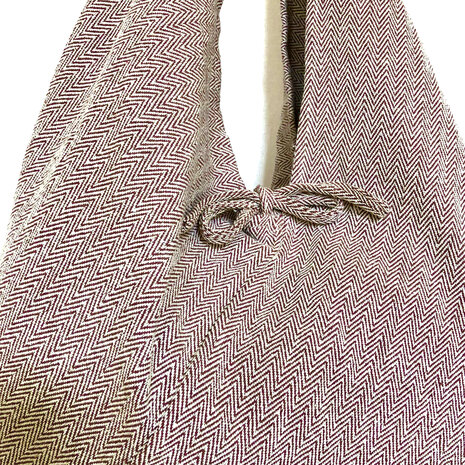  tas / tote bag XL visgraat-  3- lentegroen