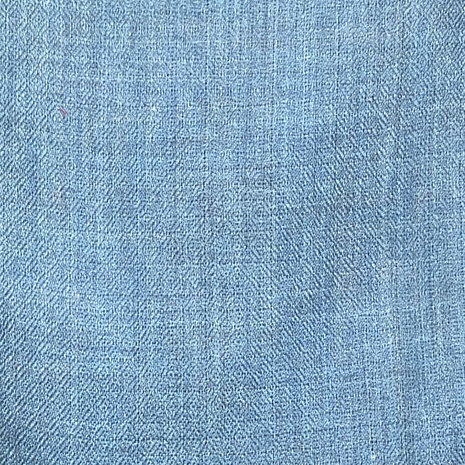 sjaal merino wol diamond weave 7- jeans blue