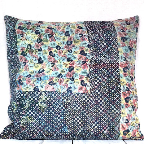  sierkussen kantha 60x60 vintage 4- multi colour