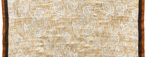 sjaal jaquard merino wol/katoen medium -10
