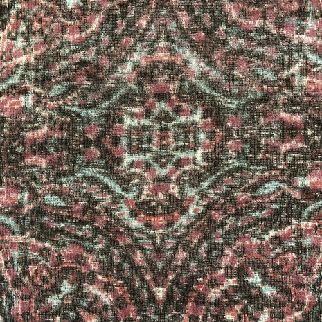  sjaal print merino wol  -6