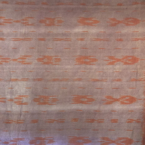 sjaal vintage gerecyclede ikat zijde 5- roest/oud roze