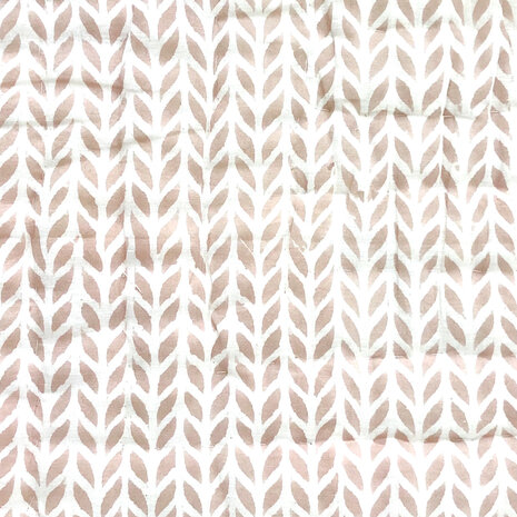 deken quilt tweepersoons reversible blockprint 8- vergrijsd paars/oud roze