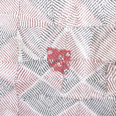  White quilt /pastel kantha vintage- full embroidery 20
