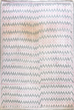  White quilt /pastel kantha vintage- full embroidery 22