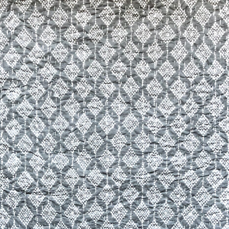 sprei new kantha 2 pers. handdoorgestikt muisgrijs