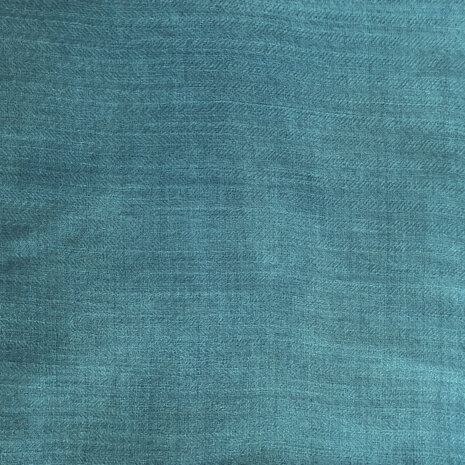 sjaal XL visgraat merino wol 3- donker turquoise