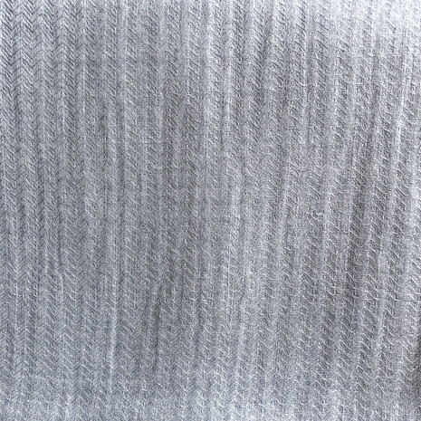 sjaal XL visgraat merino wol 4- licht grijs/blauw