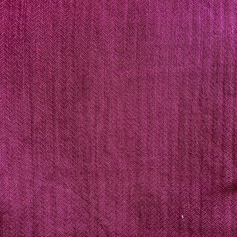 sjaal XL visgraat merino wol 6- cyclaam paars