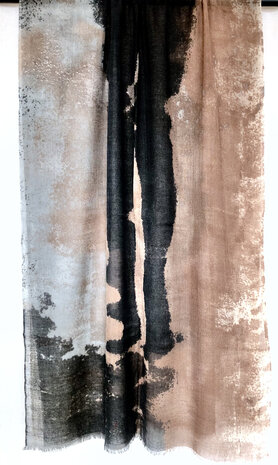 sjaal print merino wol light- 1 watercolour