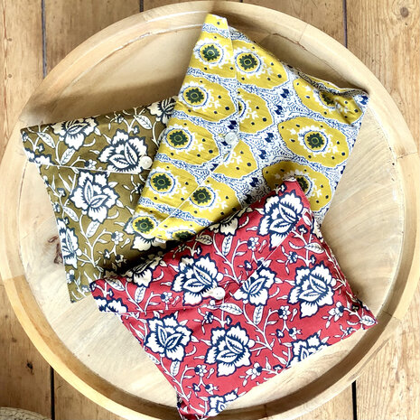  NIEUWE pyjamasets blockprint katoen in etui!  