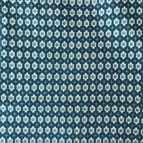  kimono/kamerjas L/XL hand zeefdrukprint 4- donker-lichtgroen /taupe