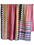 deken quilt vintage katoen - retrodessins multicolor patchwork