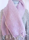 sjaal/omslagdoek mixed wool -pink/grey_