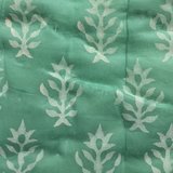deken quilt eenpersoons reversible blockprint 8- grijs-groen-aqua/jade groen_