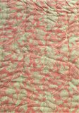 -deken quilt eenpersoons reversible blockprint 9- koraalroze/aqua-d.rood_