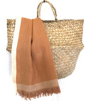  hammam/stranddoek gemêleerd 8- terra/wit