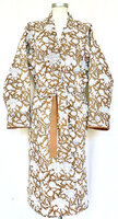 UITVERKOCHT- ochtendjas /kimono quilted katoen -14 bruin/wit