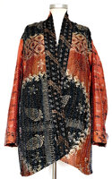 jacket reversible kantha oversized recycled silk 3- black circle-roestrood