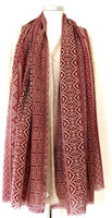 UITVERKOCHT- sjaal/omslagdoek  print merino wol medium -12