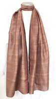 sjaal vintage gerecyclede ikat zijde 5- roest/oud roze
