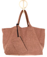  tas / shopper met etui 1- steenoranje