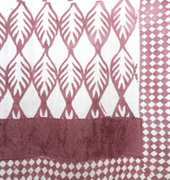  sjaal/pareo/sarong voilekatoen met hand-blockprint ethnic 9- fuchsia roze