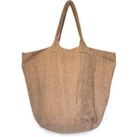 opbergzak/ tas rond XL zware katoen 5- koraal