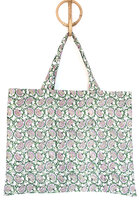  tote bag/tas katoen handblockprint 2- roze/groen