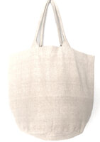 opbergzak/ tas rond XL zware katoen 6-zand