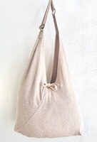  tas / tote bag XL  ruitje 7- koraal