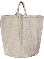 opbergzak/ tas rond  XL zware katoen 1-grijs mêlee